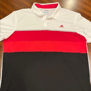 Adidas Men's Tri-Color Polo Golf Shirt